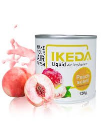 Ikeda Liquid Air Freshener - Peach Scent (120g) | Long-Lasting Freshness